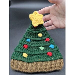 Baby Knit Christmas Tree Hat 0-6 Months Halloween Costume